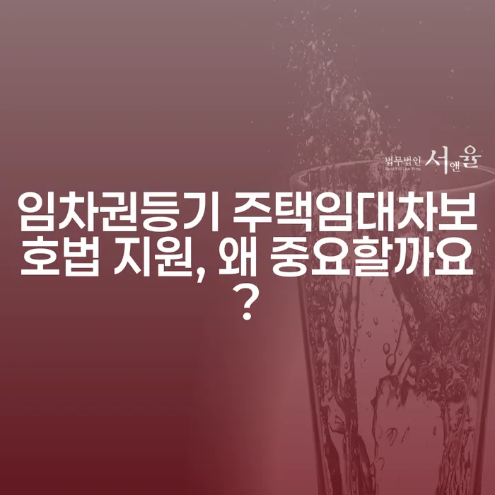 임차권등기 주택임대차보호법 지원, 왜 중요할까요?